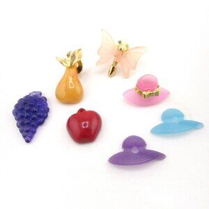 Vintage Avon Jewelry Fruit & Hat Interchangeable Brooch / Pin Butterfly